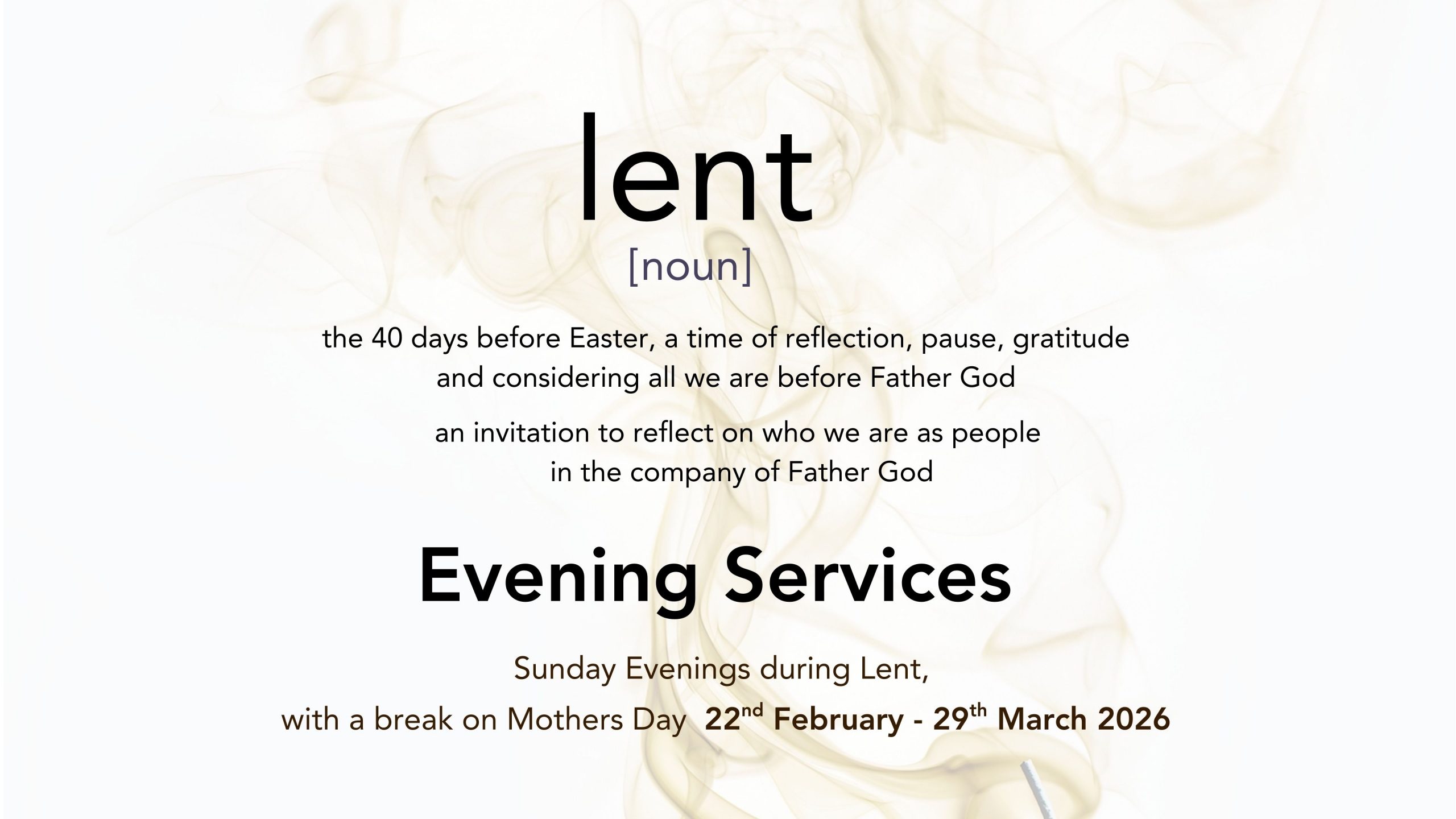 Lent Evening Services