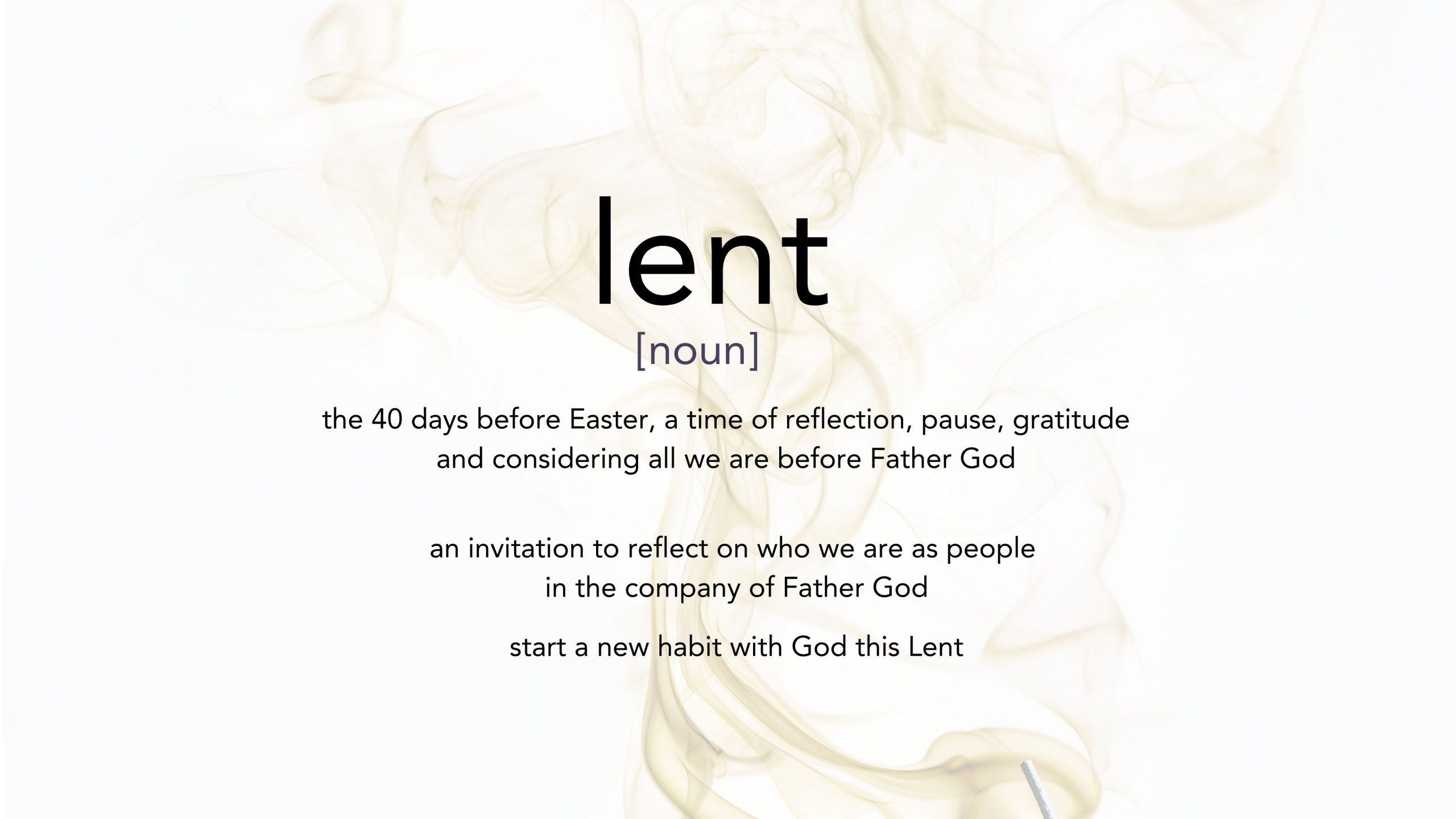 Lent Lessons